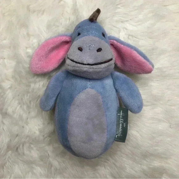 Hallmark Winnie The Pooh Set of  3 Rattle & Squeaker Toys Pooh Eeyore Tigger - Picture 4 of 11